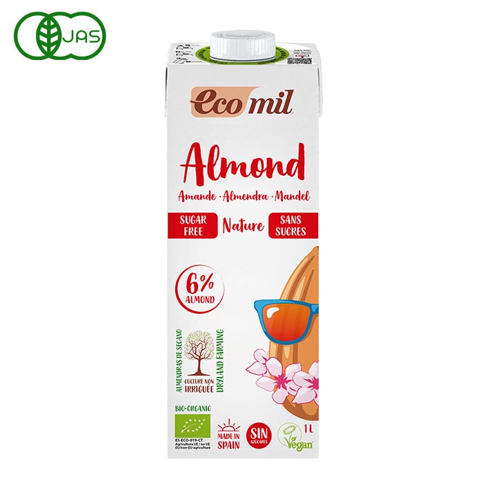 EcoMil(エコミル) 有機アーモンドミルク ストレート(無糖)