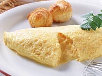 「オムレツ　Omelet」　風味豊かなできたてを。