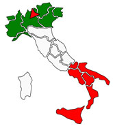 イタリアミラノ地図