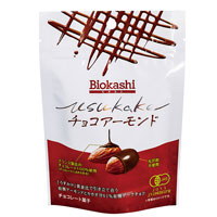Biokashi USUKAKE（ビオカシ ウスカケ） オーガニックチョコ アーモンド／60g