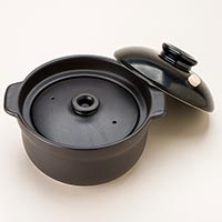 マスタークック 炊飯用土鍋 黒色 3合炊き 1.5L