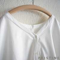 プリスティン オックスチュニックシャツ ホワイト/Mサイズ