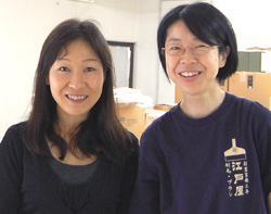 朝倉さん(右)と山下(左)