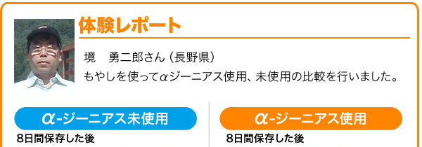 境 勇二郎さんの体験レポート