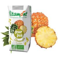 【ケース販売】 Vitamont（ヴィタモント） オーガニックフルーツジュース パイナップル／200ml×24個