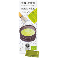 People Tree(ピープルツリー) チョコレート 抹茶ホワイトライスキノアパフ／45g