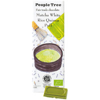 People Tree(ピープルツリー) チョコレート 抹茶ホワイトライスキノアパフ／45g