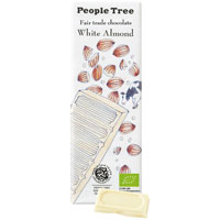 People Tree(ピープルツリー) チョコレート ホワイト・アーモンド／50g