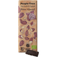 People Tree（ピープルツリー） チョコレート 有機ビターアーモンド／50g