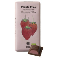 People Tree（ピープルツリー） チョコレート 有機ストロベリーフィリング／85g
