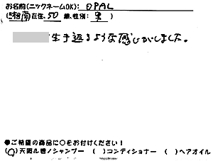 天照ルお客様の声