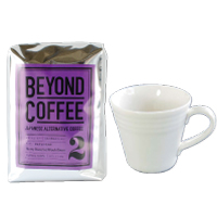 BEYOND COFFEE（ビヨンドコーヒー）(R) #002 国産黒大豆の香焙煎600g +森修焼 フラワーオブライフナチュラルマグ