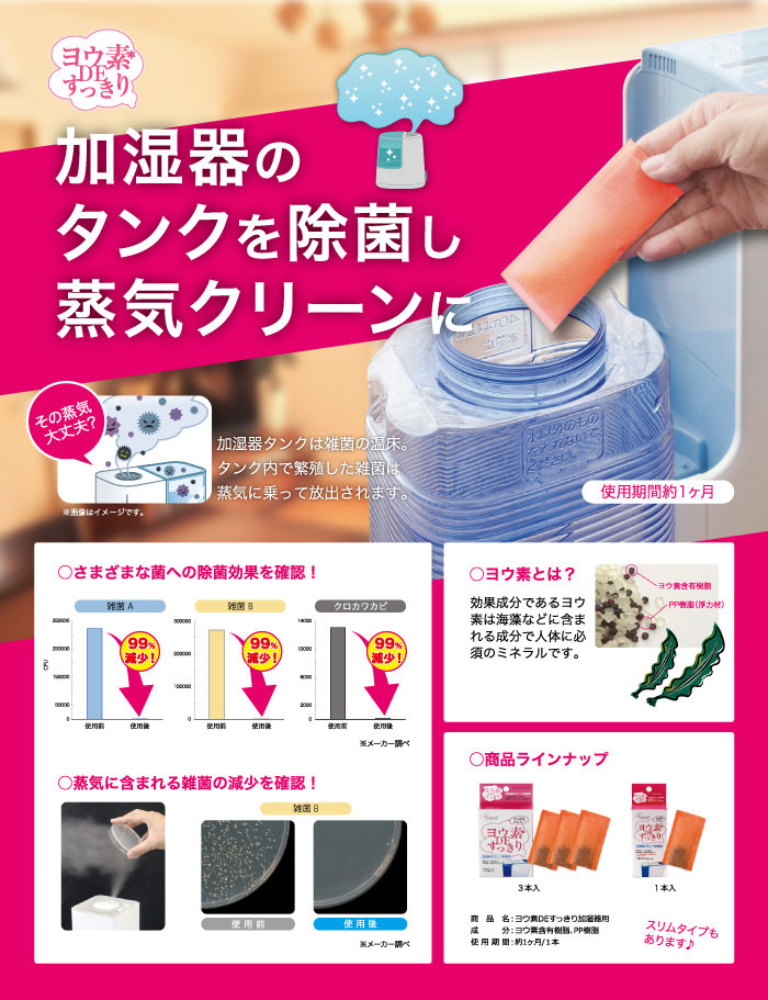 ヨウ素DEスッキリ！加湿器用