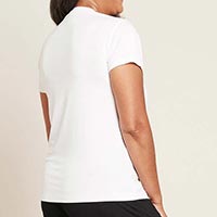 BOODY（ブーディ） クルーネックTシャツ レディース ホワイト S