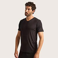 BOODY（ブーディ） メンズVネックTシャツ メンズ ブラック S