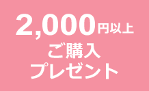 2,000円ご購入プレゼント