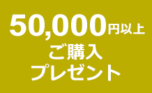 50,000円ご購入プレゼント