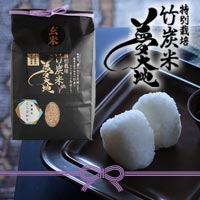 農薬・化学肥料不使用「竹炭米・夢大地」玄米/白米