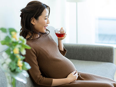 カフェイン摂取の妊婦