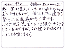 コロコロコクーンピロー：お客様からのご感想