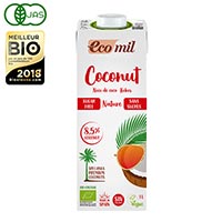 EcoMil（エコミル）有機ココナッツミルク  ストレート（無糖） 1000ml×1本
