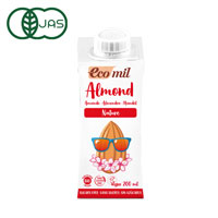 EcoMil（エコミル） 有機アーモンドミルク ストレート（無糖） 200ml×1本