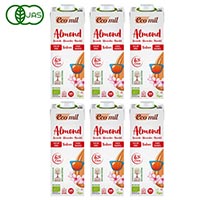 EcoMil（エコミル） 有機アーモンドミルク ストレート（無糖） 1000ml×6本