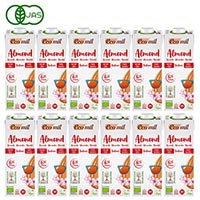 EcoMil（エコミル） 有機アーモンドミルク ストレート（無糖） 1000ml×12本 ＋元気★青汁スタンドパック（10包）プレゼント