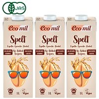 【５万円ご購入プレゼント】 EcoMil（エコミル） 有機スペルト小麦ミルク （糖類無添加） 1000ml×3本