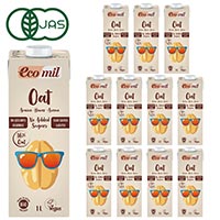 EcoMil（エコミル） 有機オーツ麦ミルク 1000ml×12本