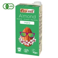 EcoMil（エコミル） 有機アーモンドミルク （アガベシロップ入） 1000ml