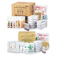 エコワン 和風/洋風防災食あたたかセット ×各1セット