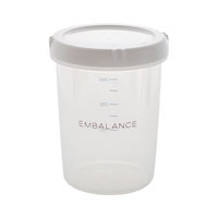 EMBALANCE DEEP ROUND CONTAINER（エンバランス ディープラウンドコンテナ 旧鮮度保持容器 丸・深型）S・500ml／White