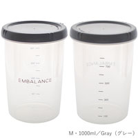 EMBALANCE（エンバランス） DEEP ROUND CONTAINER（ディープラウンドコンテナ） S・500ml／Clear（クリア）