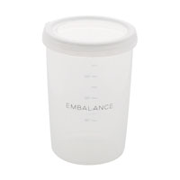 EMBALANCE（エンバランス） DEEP ROUND CONTAINER（ディープラウンドコンテナ） M・1000ml／Clear（クリア）