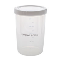 EMBALANCE（エンバランス） DEEP ROUND CONTAINER（ディープラウンドコンテナ） M・1000ml／White（ホワイト）