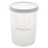 EMBALANCE（エンバランス） DEEP ROUND CONTAINER（ディープラウンドコンテナ） L・1500ml／White（ホワイト）