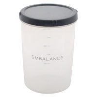 EMBALANCE（エンバランス） DEEP ROUND CONTAINER（ディープラウンドコンテナ） L・1500ml／Gray（グレー）