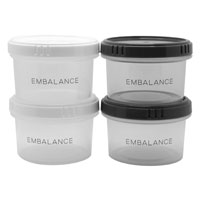 EMBALANCE（エンバランス） ROUND CONTAINER（ラウンドコンテナ） ＸＳ･130ml×2個セット／Gray（グレー）