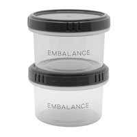 EMBALANCE（エンバランス） ROUND CONTAINER（ラウンドコンテナ） ＸＳ･130ml×2個セット／Gray（グレー）