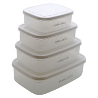 EMBALANCE（エンバランス） RECTANGLE CONTAINER（レクタングルコンテナ） L（1270ml）／White（ホワイト）