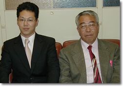 原田光博社長と中川の写真