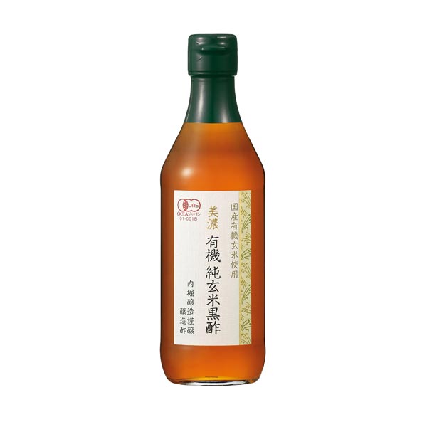 内堀醸造 美濃有機純玄米黒酢 360ml