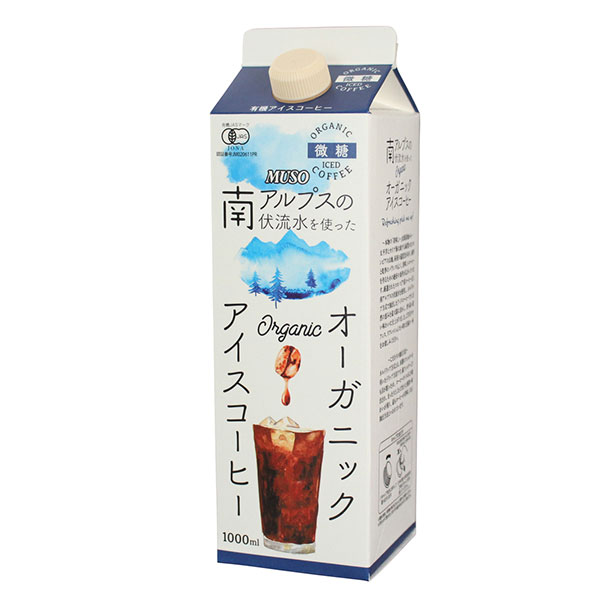 ムソー オーガニックアイスコーヒー 微糖 1000ml