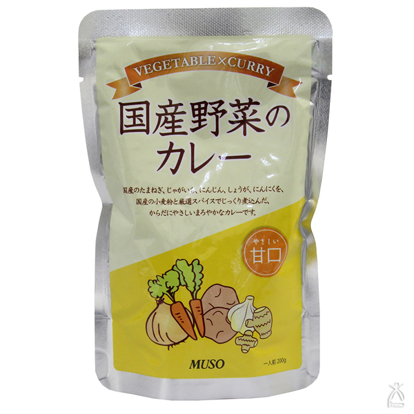 ムソー 国産野菜のカレー甘口 200g