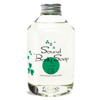 サウンドボディソープ 500ml（ポンプは別売り）＋フラワーオブライフ グリーンステッカー（6枚入り）付き