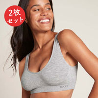 BOODY（ブーディ） パッド付ブラ レディース ライトグレー XS×2枚セット
