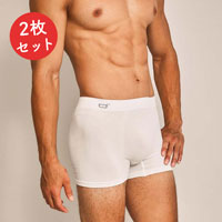 BOODY（ブーディ） メンズボクサー メンズ ホワイト S×2枚セット
