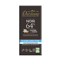 Dardenne（ダーデン） 有機ココシュガーチョコ ダーク 64% 100g