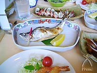支笏湖の昼食